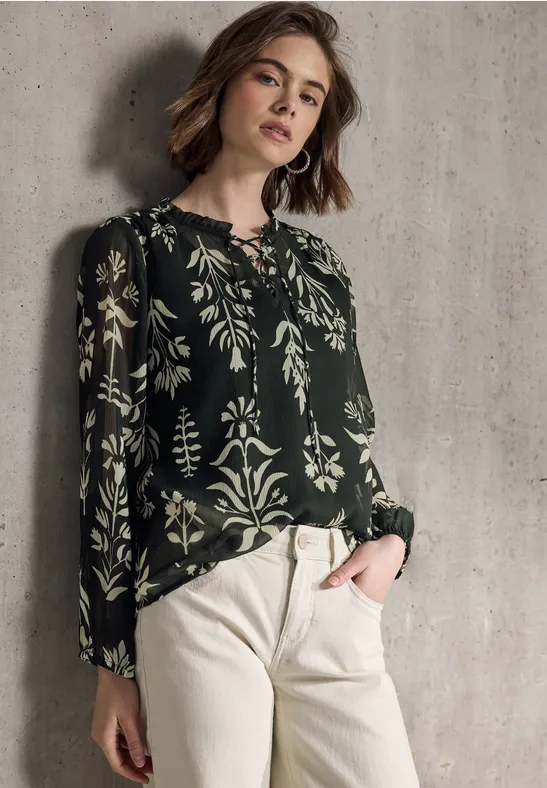 Street One Studio Gedessineerde chiffontuniek