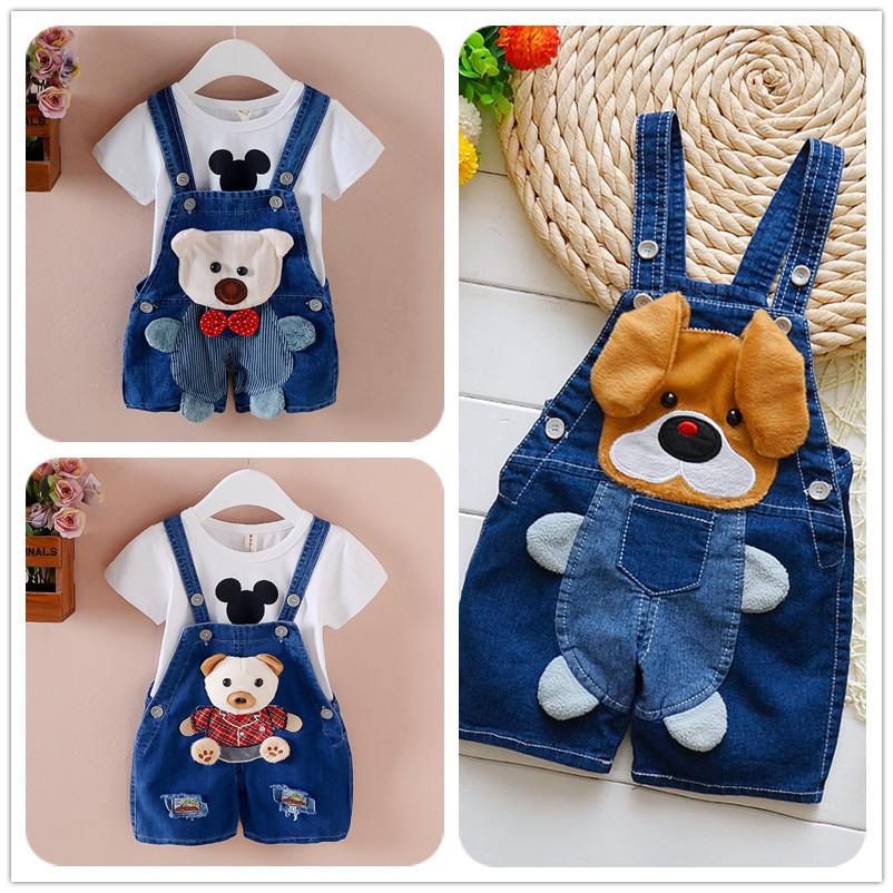 Lucky Black Cat Kinderkleding Kinderbroeken Baby Kinderoveralls Jeans Baby Zomershorts 80