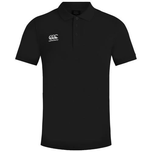Canterbury Heren Waimak piqué poloshirt met korte mouwen L zwart