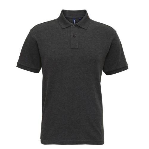 Asquith & Fox superglad gebreid poloshirt voor heren 3XL zwart