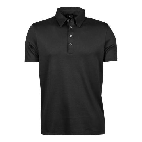 Tee Jays Heren Pima katoenen poloshirt met korte mouwen 2XL donkergrijze kleur