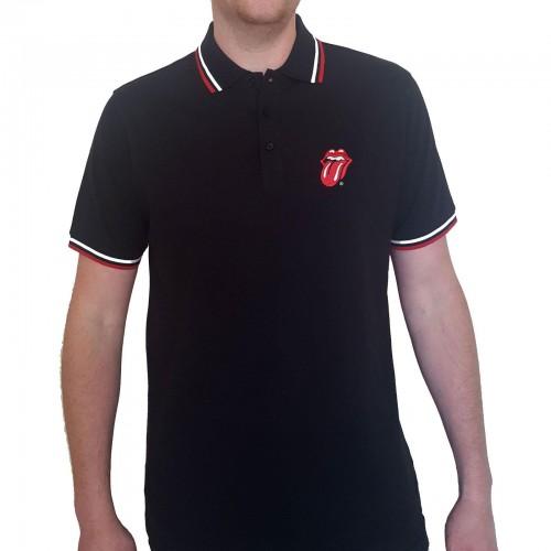 The Rolling Stones Het Rolling Stones klassieke tongpoloshirt voor volwassenen, uniseks L marineblauwe kleur