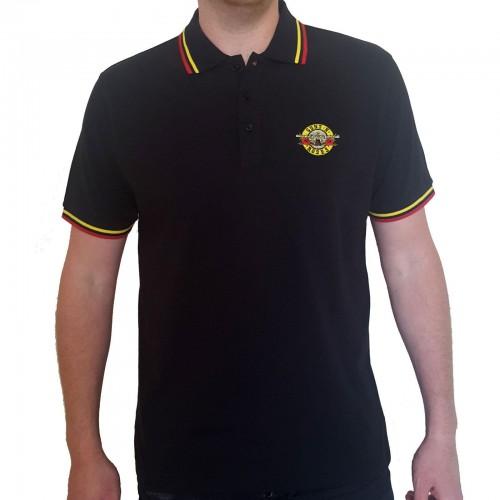 Guns N' Roses Guns N Roses Klassiek logo-poloshirt voor volwassenen, uniseks M zwart