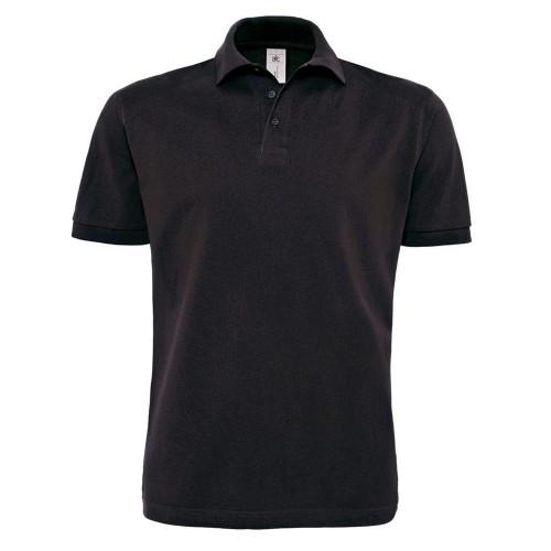 B&C Heavymill-poloshirt voor heren 3XL zwart