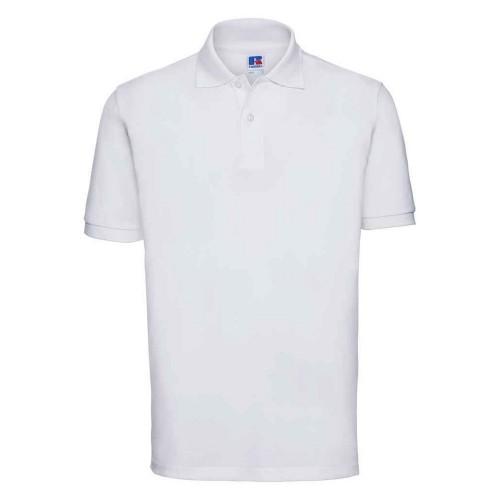 Russell Heren klassiek katoenen piqué poloshirt XL wit
