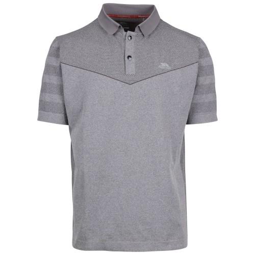 Trespass Mens Nab TP75 Active Polo Shirt M grijs