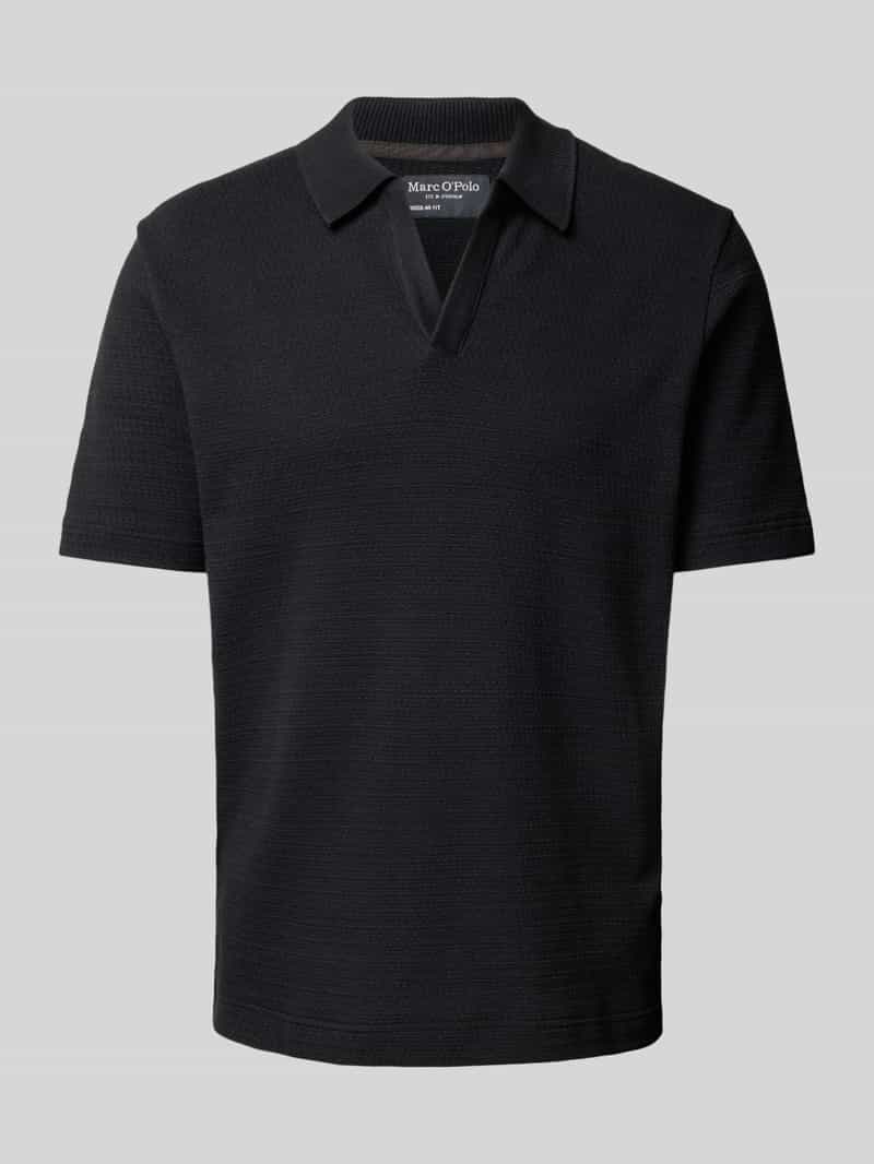 Marc O'Polo Poloshirt met een fijne structuur