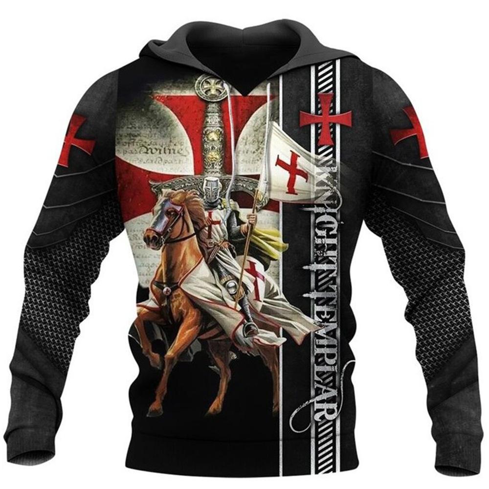 Explorer Outdoors Tempeliers Heren Hoodie 3D Print Oversized Sweatshirt Mode Losse Jas Pullover Casual Hoody Streetwear Tops L