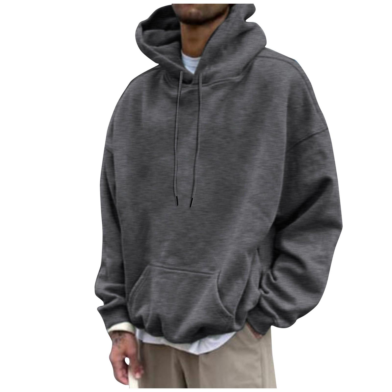 Explorer Outdoors Los casual sweatshirt met capuchon voor heren Effen los casual sweatshirt voor heren M