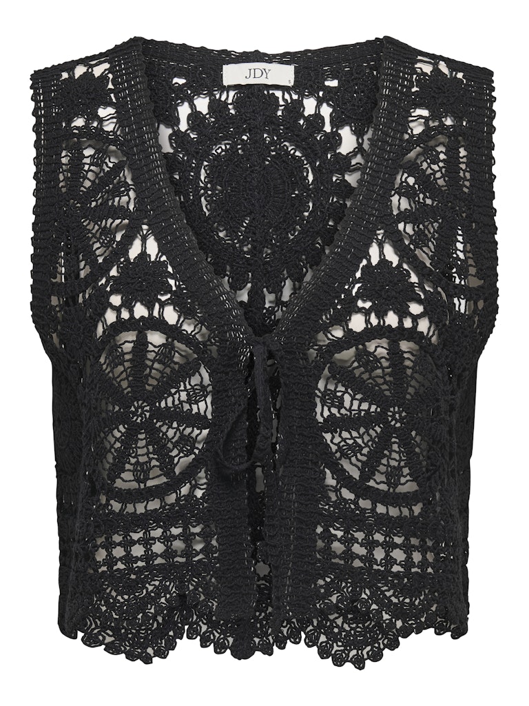 Jacqueline de Yong vic s/l v-neck tie vest knt 15347425 -