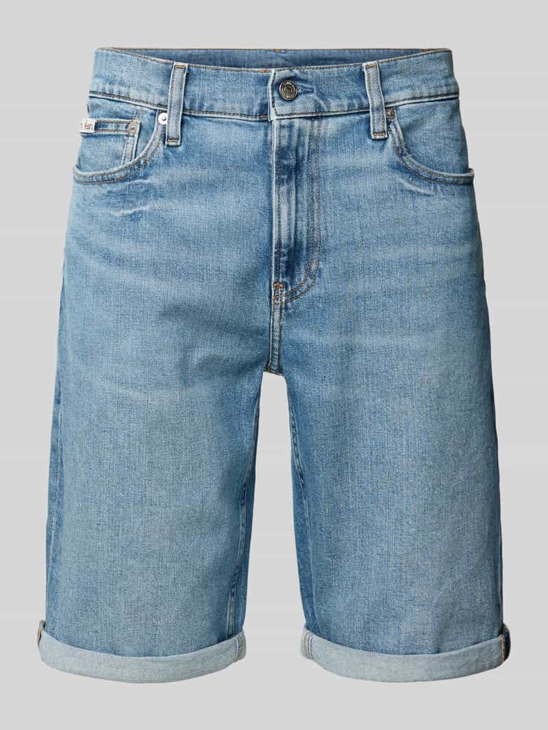 Calvin Klein Short SLIM SHORT met omslagzoom