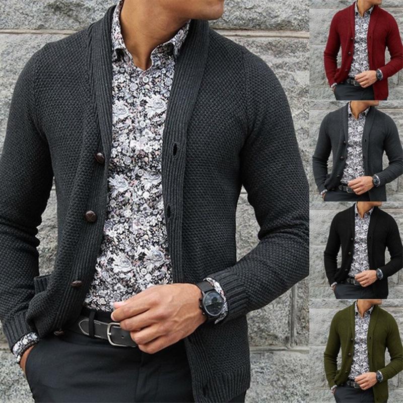 MIO-Fashion Herfst- en winterherenvest met enkele rij knopen S zwart