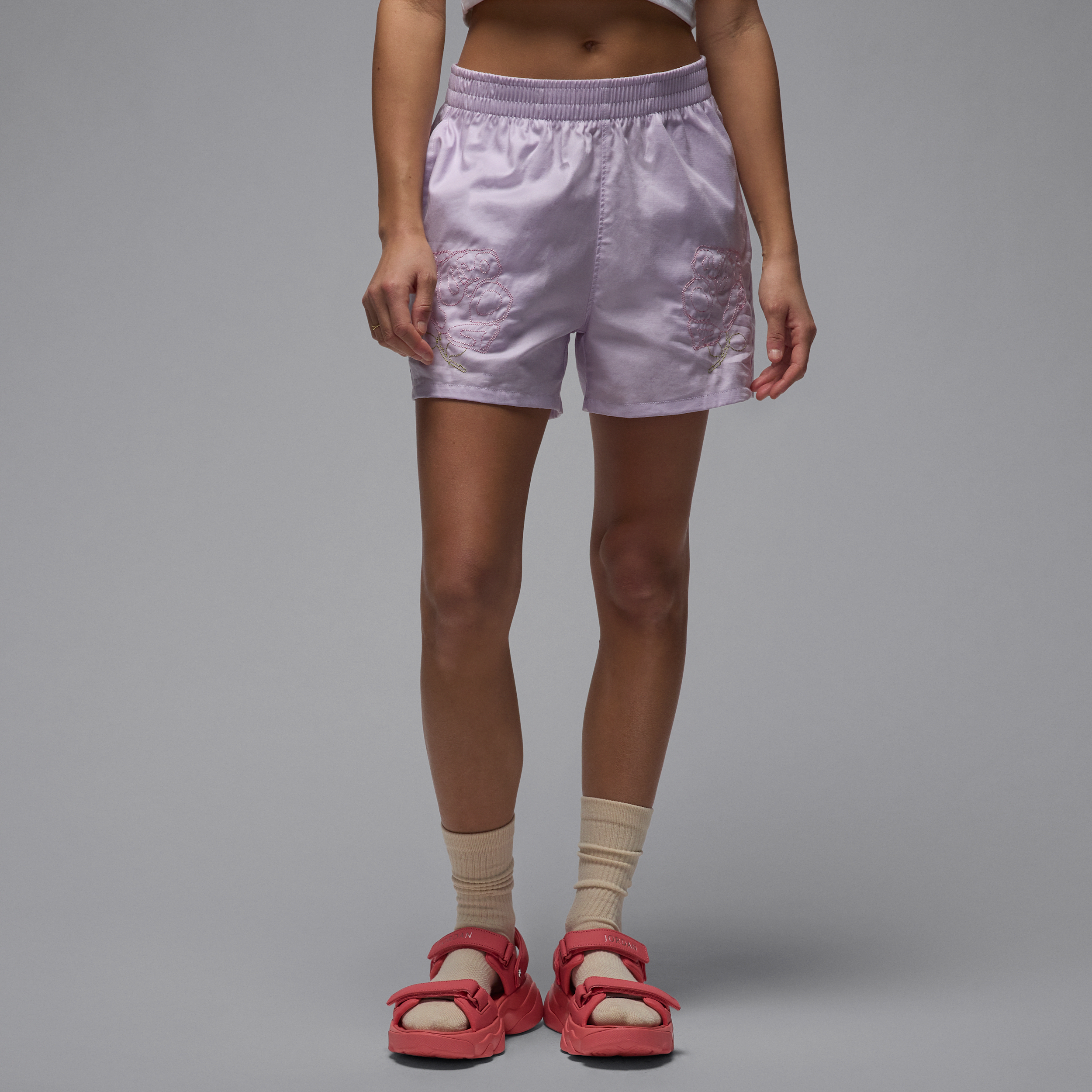 Jordan geweven damesshorts - Paars