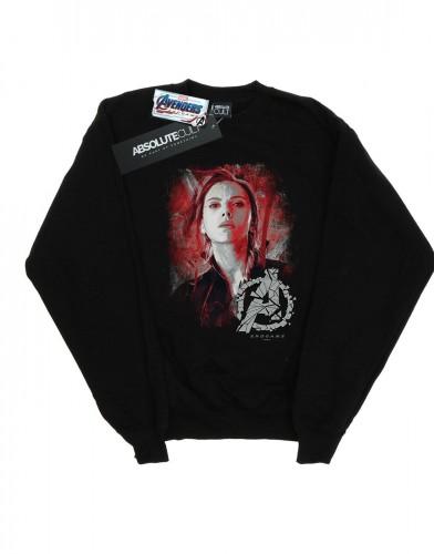 Marvel Girls Avengers Endgame Black Widow geborsteld sweatshirt 12-13 wit