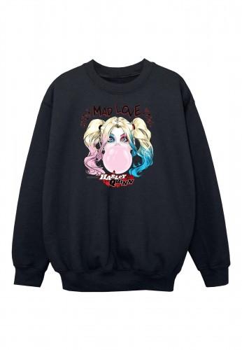 DC Comics Harley Quinn Mad Love-sweatshirt voor meisjes 12-13 wit