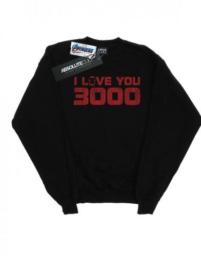 Marvel Girls Avengers Endgame I Love You 3000 Distressed sweatshirt 12-13 wit