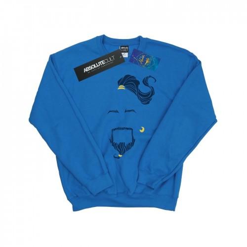 Disney Girls Aladdin Movie Genie Blue Face Sweatshirt 12-13 wit