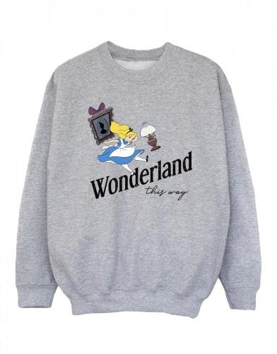 Disney meisjes Alice In Wonderland This Way Sweatshirt 12-13 wit