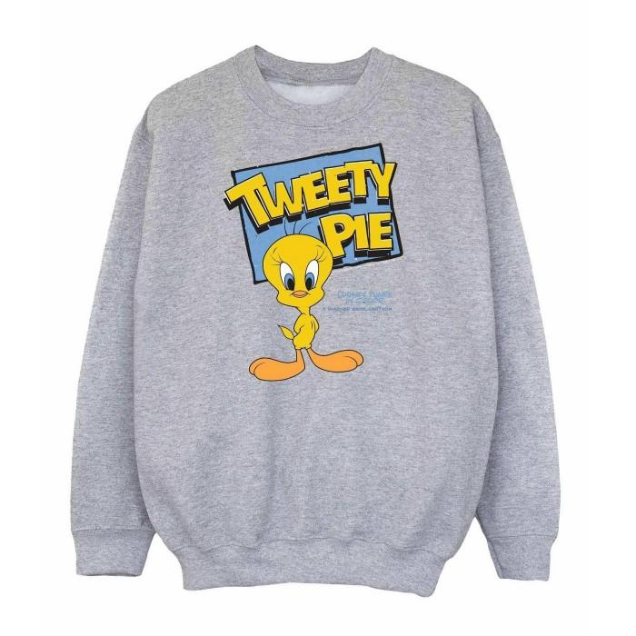 Looney Tunes Klassiek Tweety-sweatshirt voor meisjes 12-13 wit