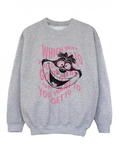 Disney meisjes Alice In Wonderland Chesire Cat Sweatshirt 12-13 wit