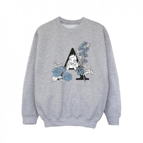 Disney meisjes Alice In Wonderland Letter A Sweatshirt 12-13 wit