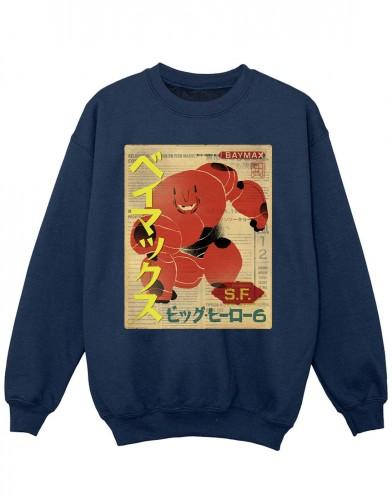 Disney Girls Big Hero 6 Baymax Baymax Krant Sweatshirt 5-6 Years wit
