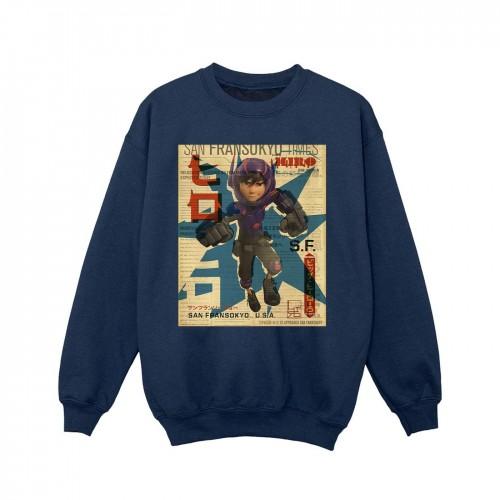 Disney Girls Big Hero 6 Baymax Hiro krantensweater 5-6 Years wit