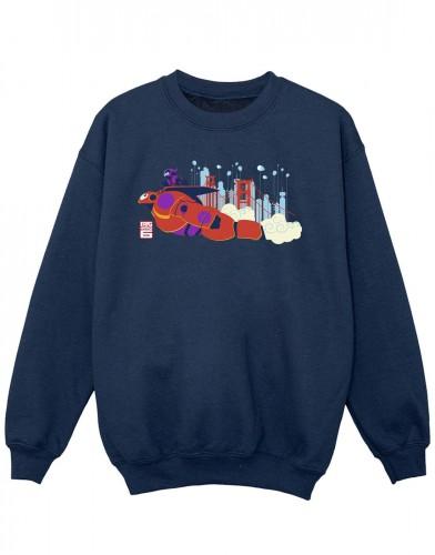 Disney Big Hero 6 Baymax Hiro Bridge-sweatshirt voor meisjes 5-6 Years wit