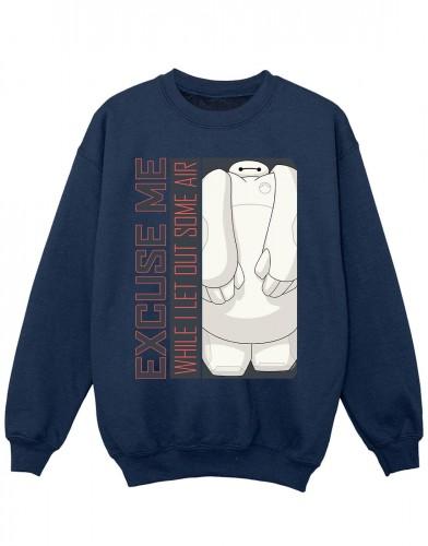 Disney Girls Big Hero 6 Baymax Pardon, wat luchtsweatshirt 5-6 Years wit