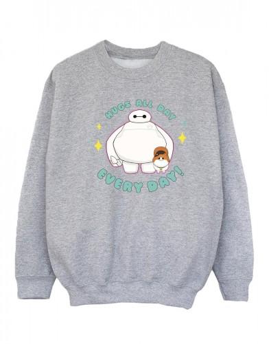 Disney Girls Big Hero 6 Baymax knuffels dagelijks sweatshirt 5-6 Years wit