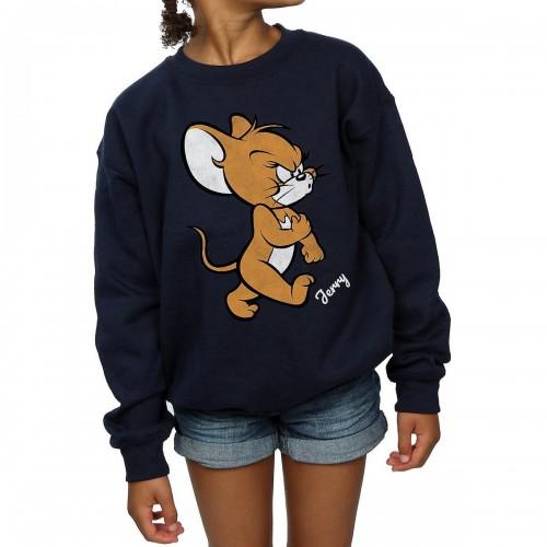 Tom And Jerry Tom en Jerry meisjes boze muis katoenen sweatshirt 5-6 Years wit