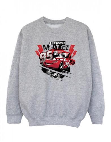 Disney Girls Cars Lightning McQueen collage-sweatshirt 9-11 Years wit