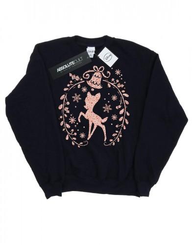 Disney meisjes Bambi kerstkrans sweatshirt 5-6 Years wit