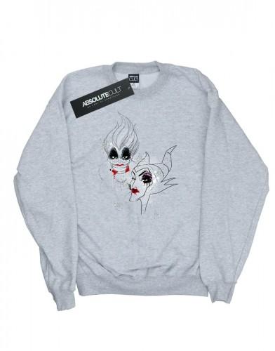 Disney Girls Villains Wicked Dames Sweatshirt 9-11 Years wit