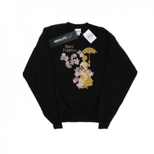Disney meisjes Mary Poppins bloemensilhouet sweatshirt 12-13 wit