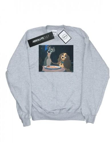 Disney Girls Lady en de Vagebond Spaghetti Slurp Sweatshirt 9-11 Years wit
