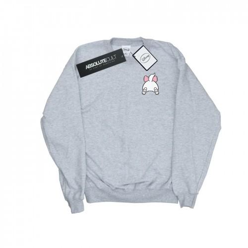 Disney Girls Aristocats Marie Sweatshirt met print op de achterkant van de borst 9-11 Years wit