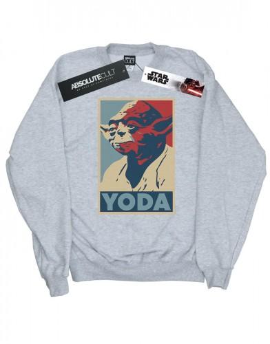 Star Wars meisjes Yoda Poster Sweatshirt 9-11 Years wit