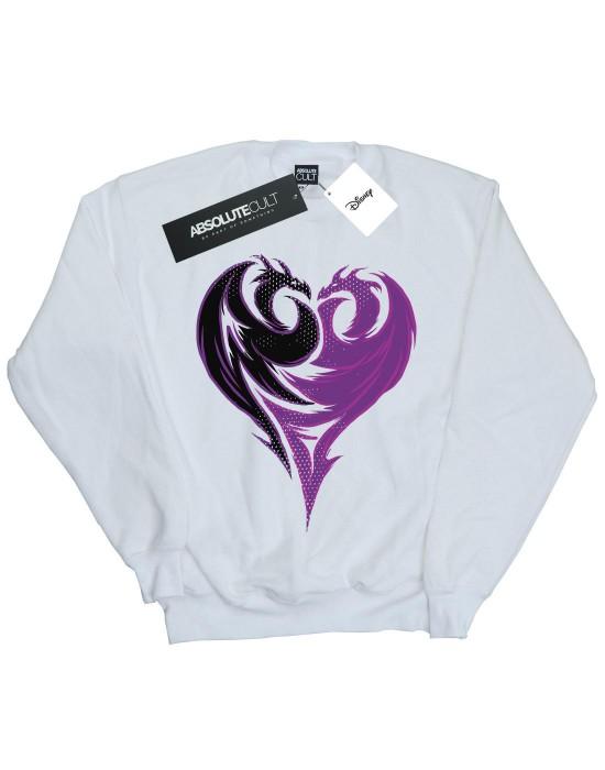 Disney Girls het afstammelingen Dragon Heart Sweatshirt 12-13 wit