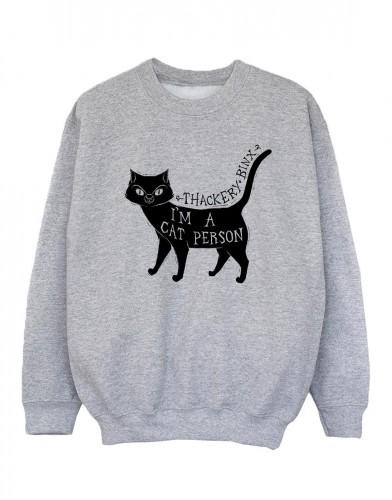Disney Girls Hocus Pocus A Cat Person Sweatshirt 9-11 Years wit