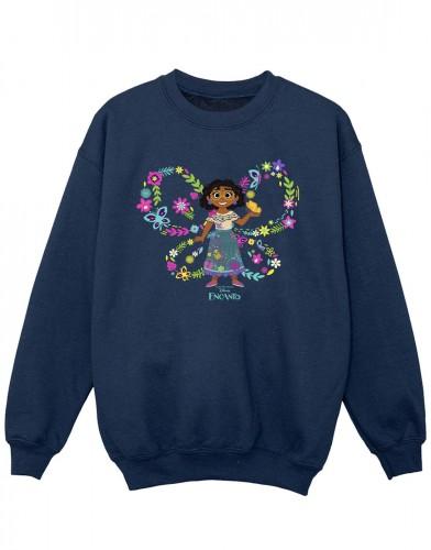 Disney meisjes Encanto Mirabel vlindersweater 5-6 Years wit