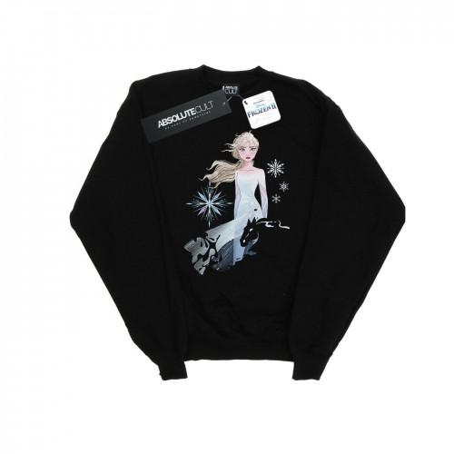 Disney Girls Frozen 2 Elsa Nokk silhouetsweater 9-11 Years wit