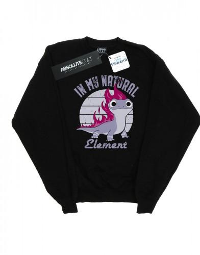 Disney Girls Frozen 2 Salamander Bruni Element-sweatshirt 9-11 Years wit