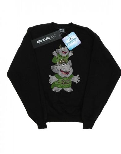 Disney Girls Frozen Handstacking Trolls-sweatshirt 12-13 wit
