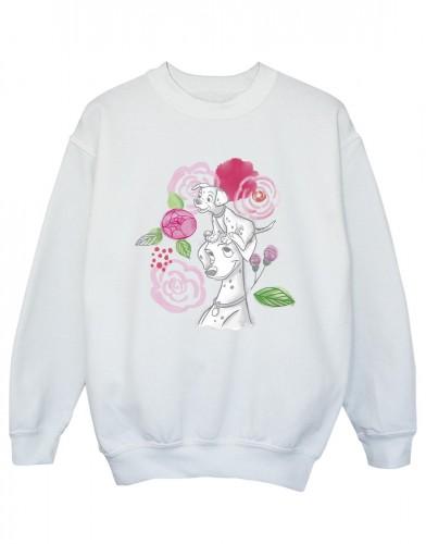 Disney Girls 101 Dalmatiërs Bloemen Sweatshirt 9-11 Years wit