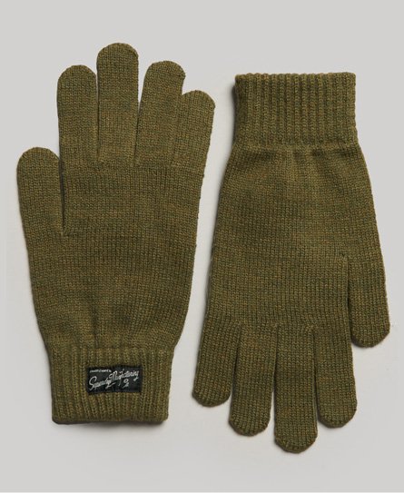 Superdry Vrouwen Uniseks Essential Logo Handschoenen Groen