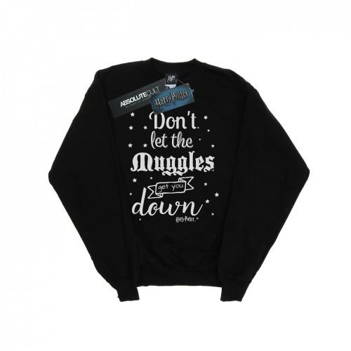 Harry Potter Girls Don´t Let The Muggles Sweatshirt 12-13 wit