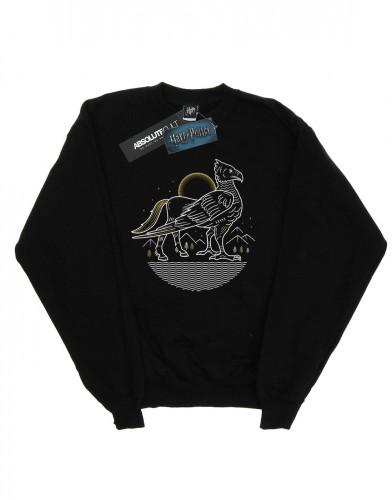 Harry Potter Girls Buckbeak Line Art Sweatshirt 12-13 wit