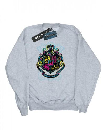 Harry Potter meisjes neon Zweinstein Crest Sweatshirt 7-8 Years wit