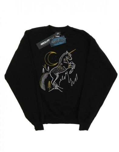 Harry Potter meisjes Unicorn lijn kunst Sweatshirt 12-13 wit